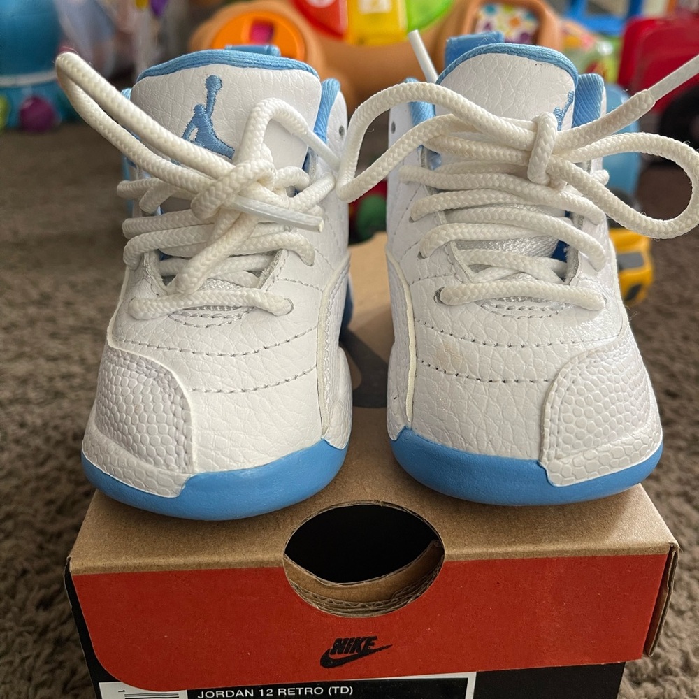 Jordan 12 Retro- White and Blue